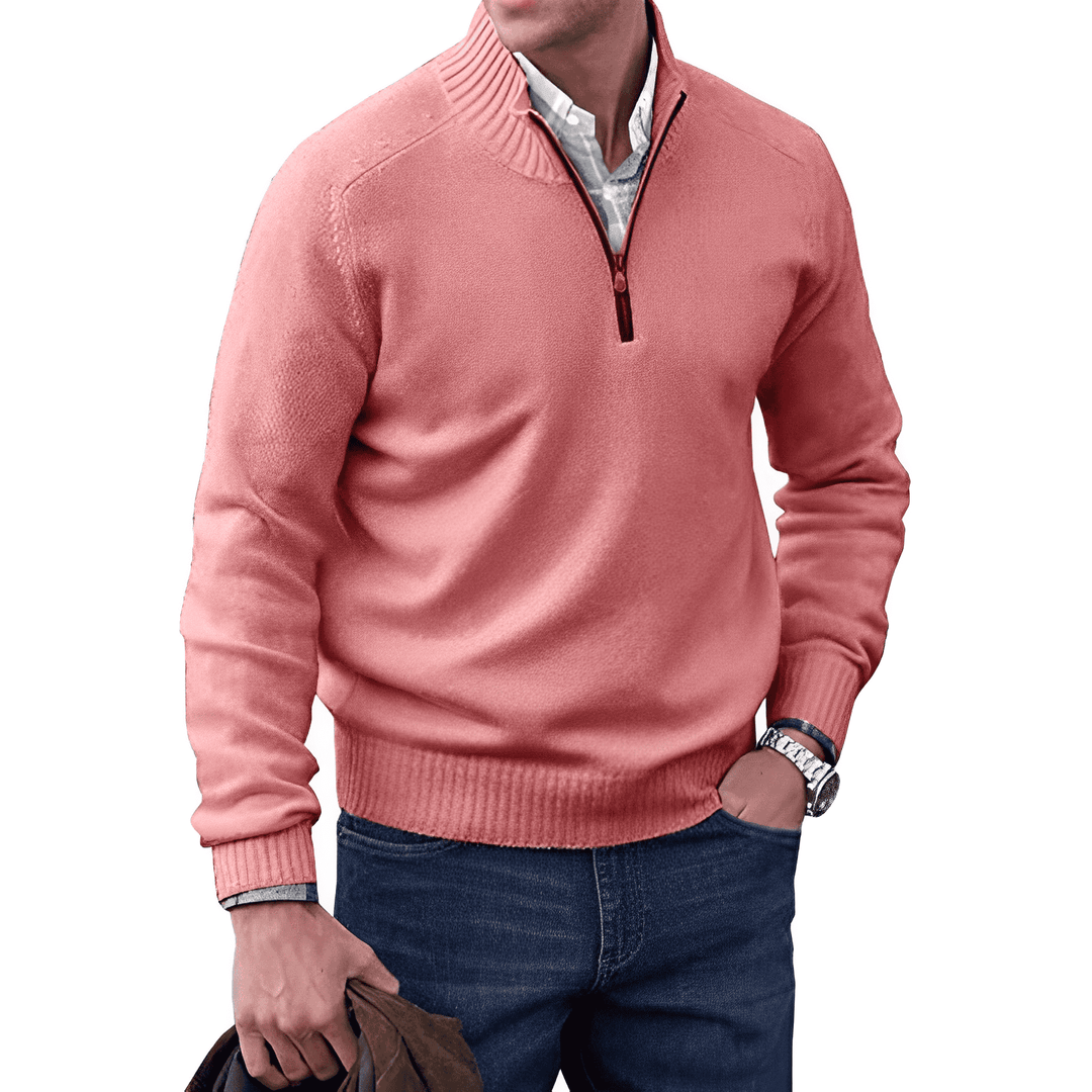 Branislav | Weicher Half-Zip-Pullover für Herren