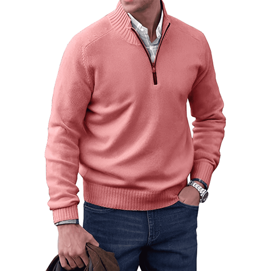 Branislav | Weicher Half-Zip-Pullover für Herren