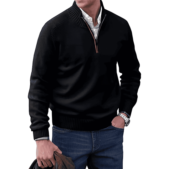 Branislav | Weicher Half-Zip-Pullover für Herren
