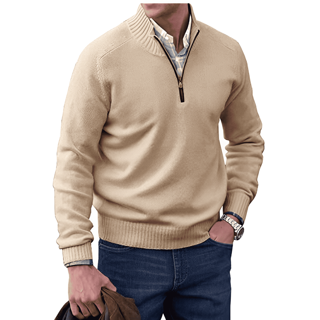 Branislav | Weicher Half-Zip-Pullover für Herren