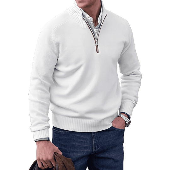 Branislav | Weicher Half-Zip-Pullover für Herren