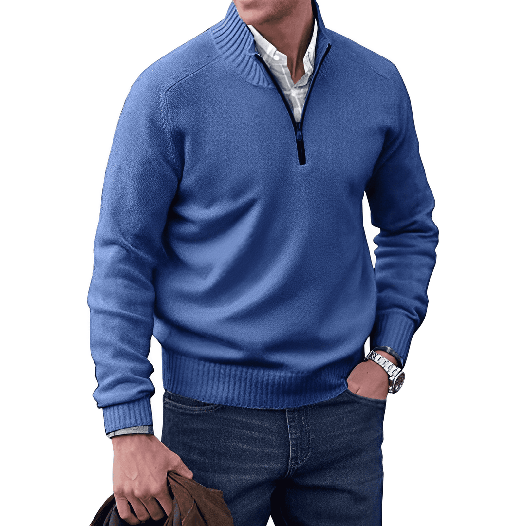 Branislav | Weicher Half-Zip-Pullover für Herren
