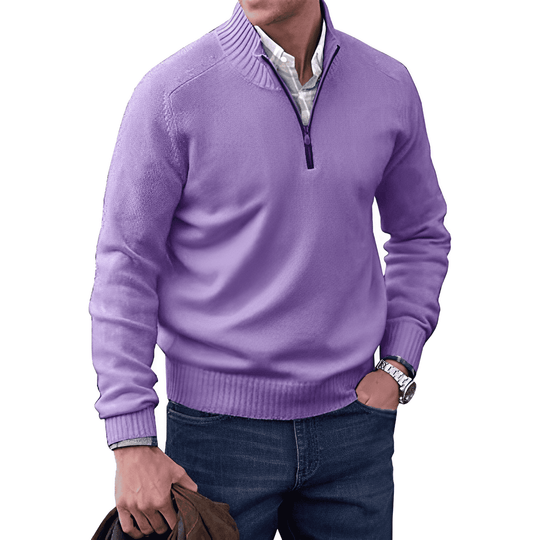 Branislav | Weicher Half-Zip-Pullover für Herren