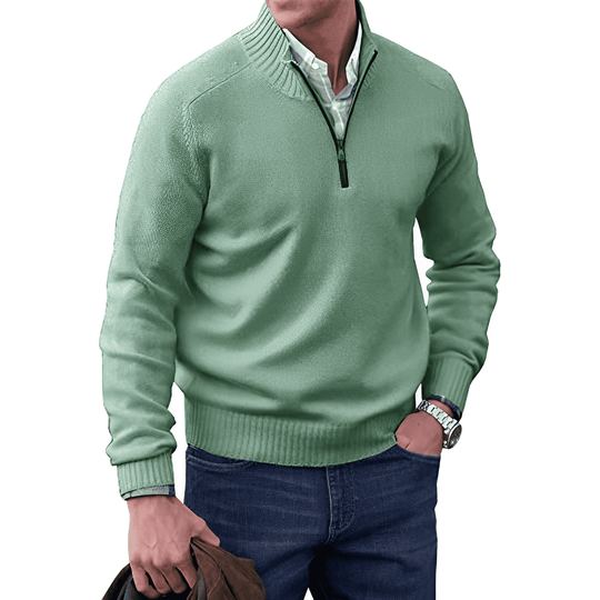 Branislav | Weicher Half-Zip-Pullover für Herren