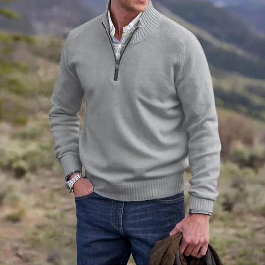 Branislav | Weicher Half-Zip-Pullover für Herren