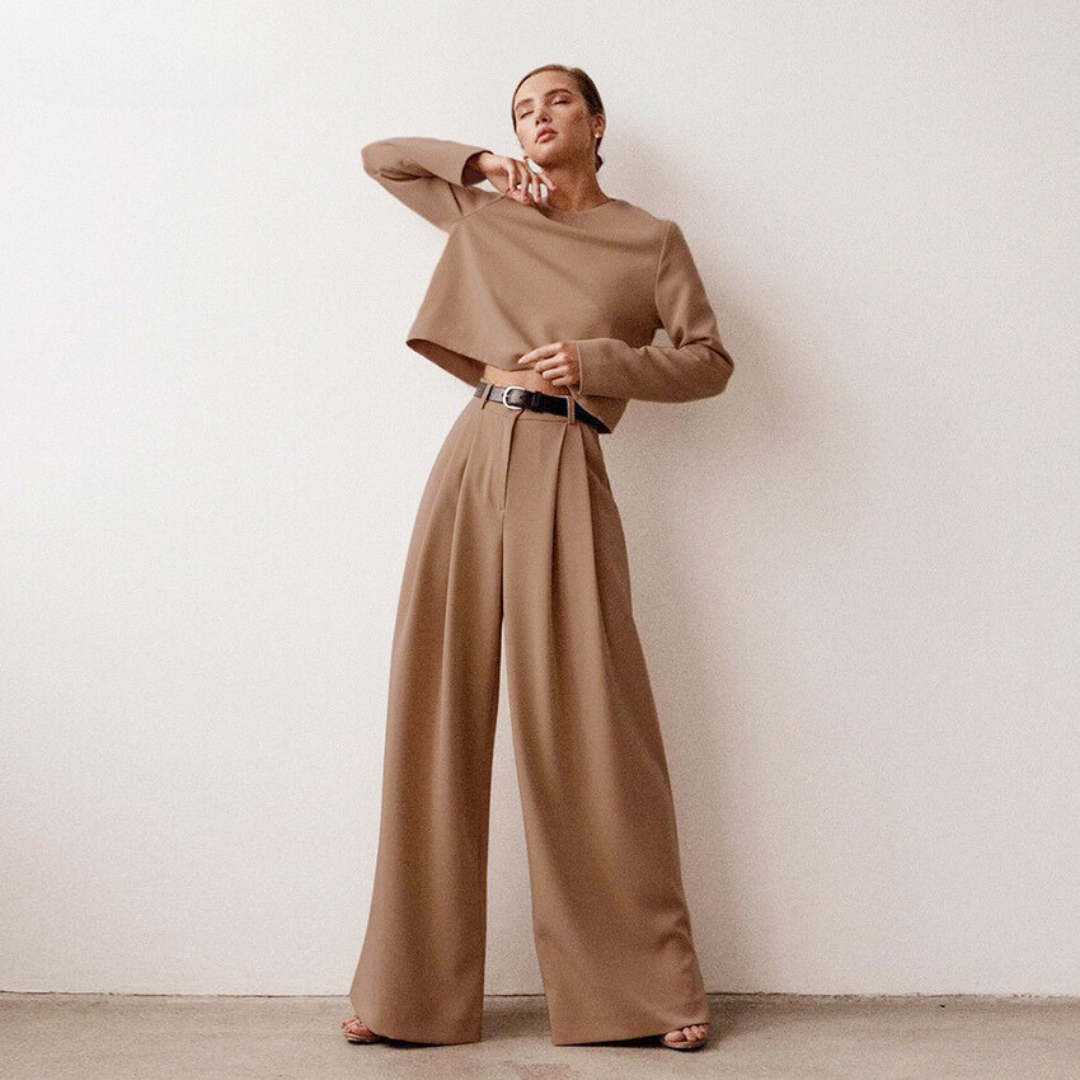 Bruni | Lässiges Langarm- und Hose-Set für Damen