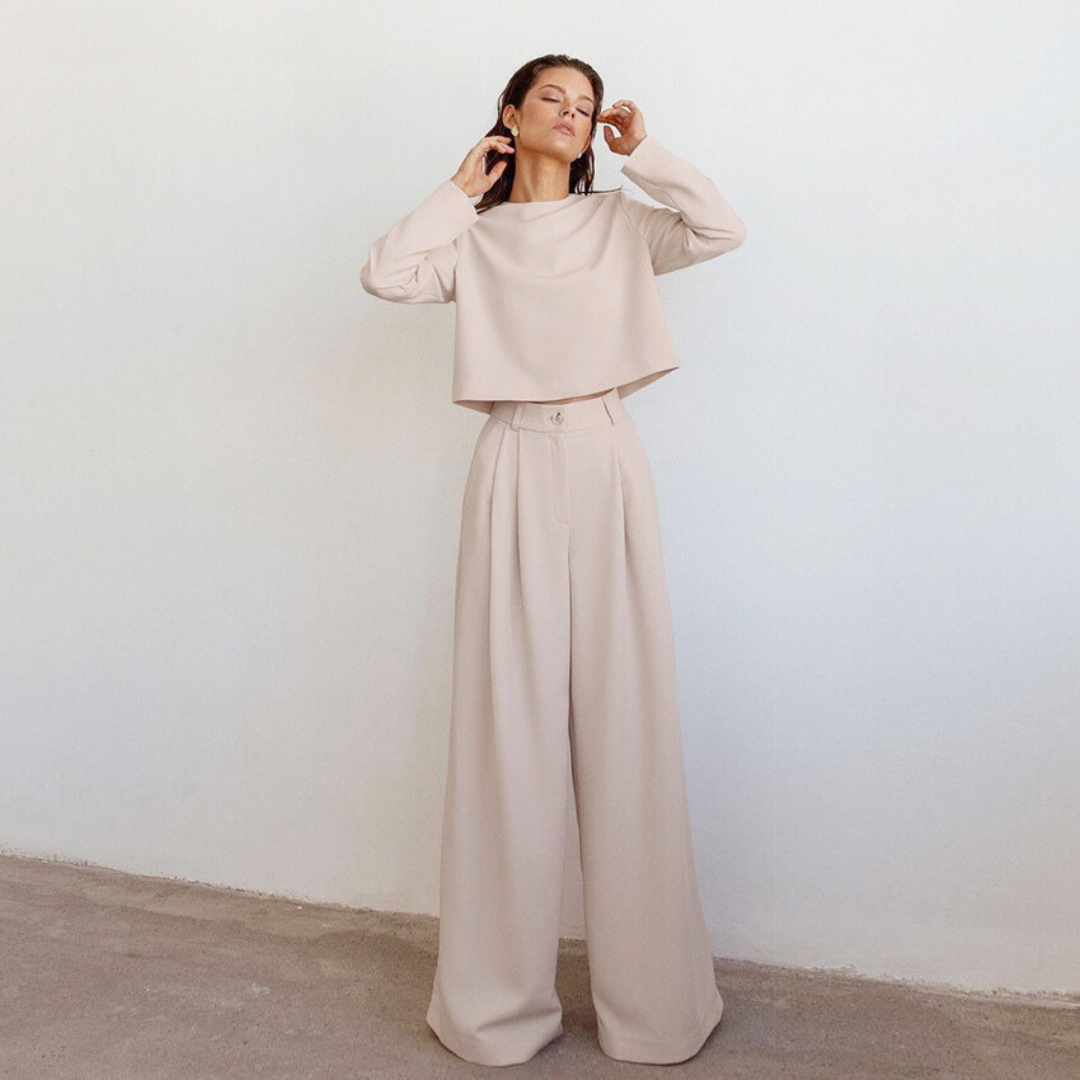 Bruni | Lässiges Langarm- und Hose-Set für Damen