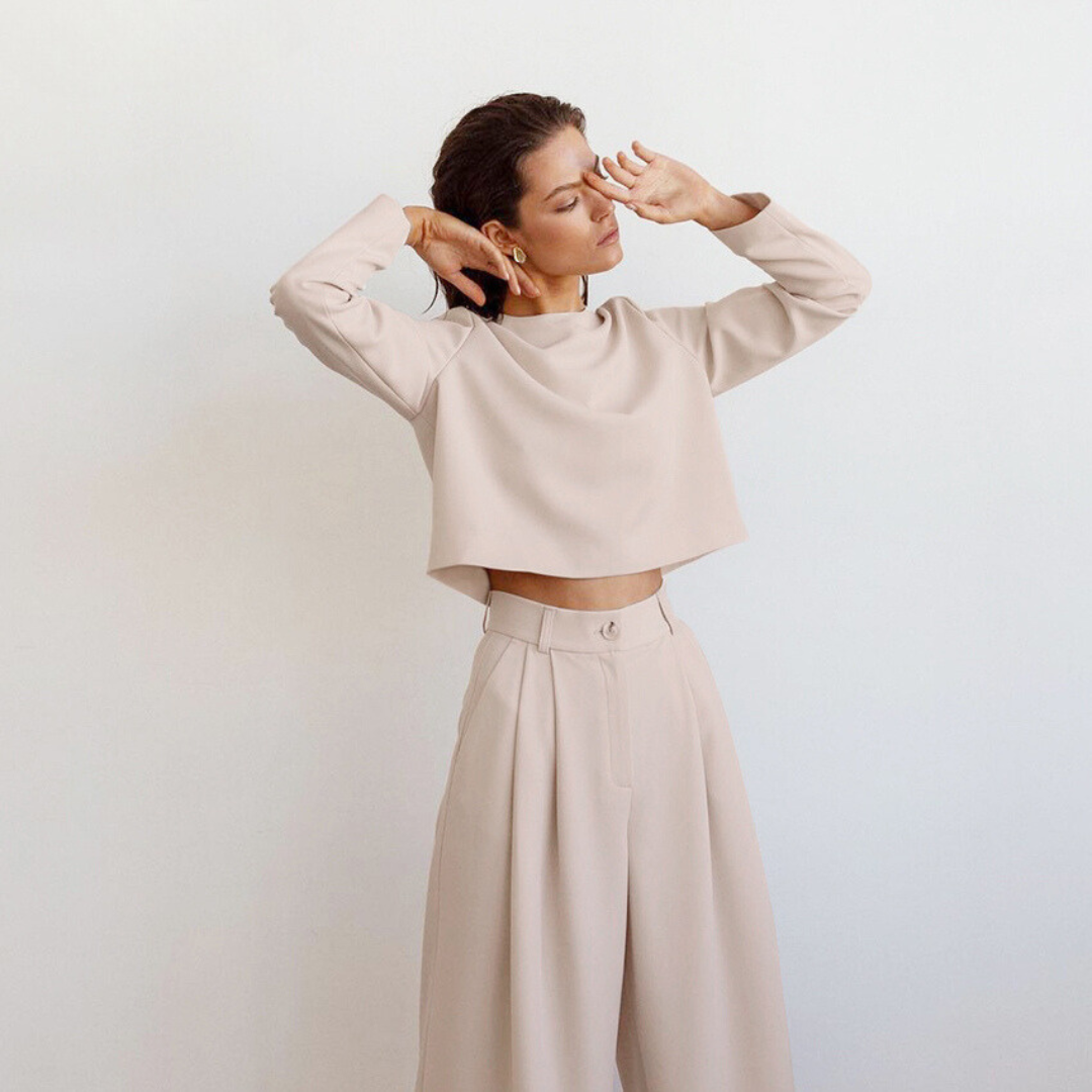 Bruni | Lässiges Langarm- und Hose-Set für Damen