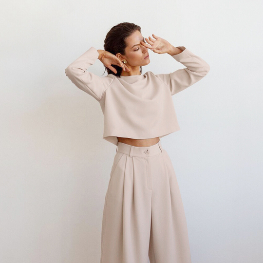 Bruni | Lässiges Langarm- und Hose-Set für Damen