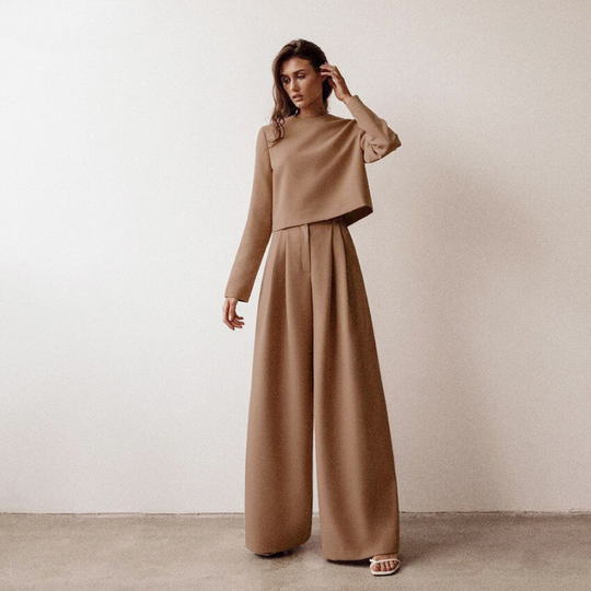 Bruni | Lässiges Langarm- und Hose-Set für Damen
