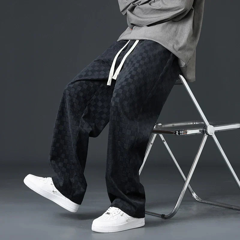 Brynhild | Karierte Cord-Sweatpants für Herren