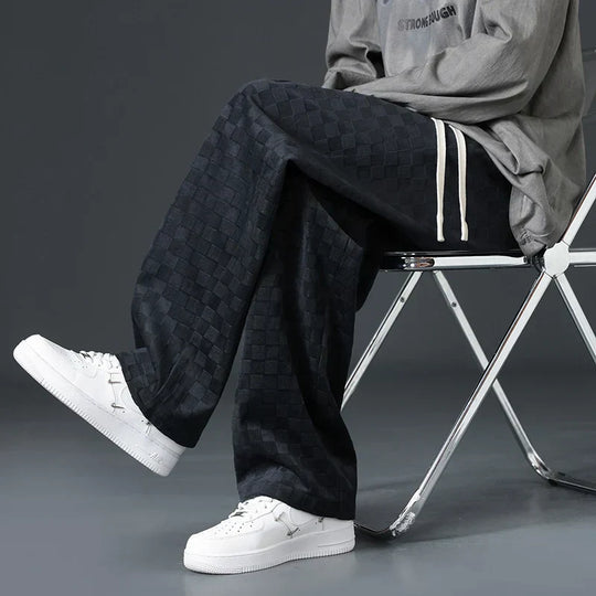 Brynhild | Karierte Cord-Sweatpants für Herren