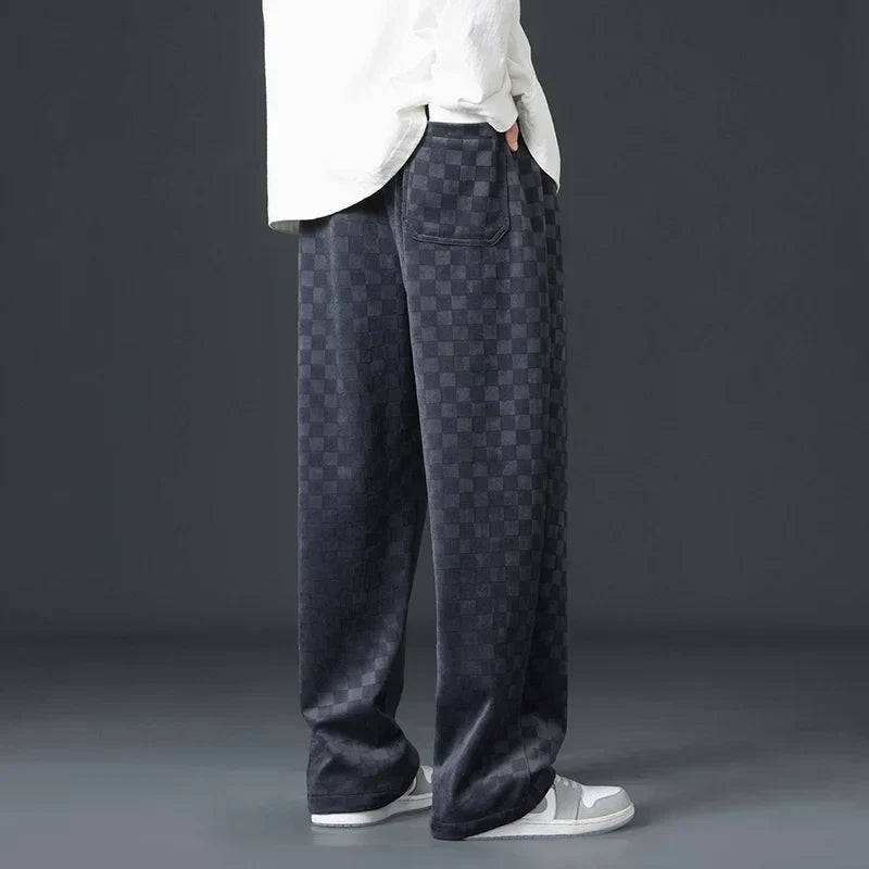 Brynhild | Karierte Cord-Sweatpants für Herren