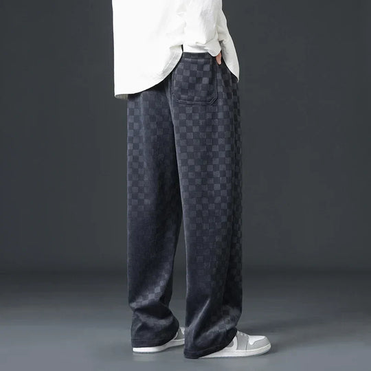 Brynhild | Karierte Cord-Sweatpants für Herren