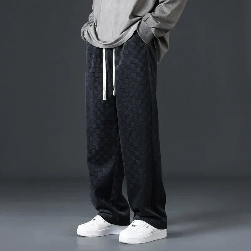 Brynhild | Karierte Cord-Sweatpants für Herren