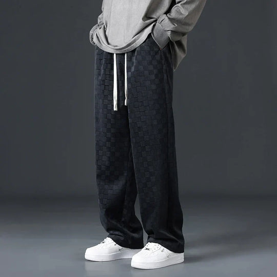 Brynhild | Karierte Cord-Sweatpants für Herren