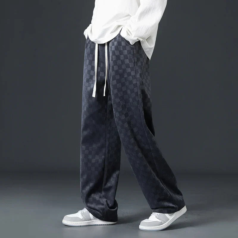 Brynhild | Karierte Cord-Sweatpants für Herren