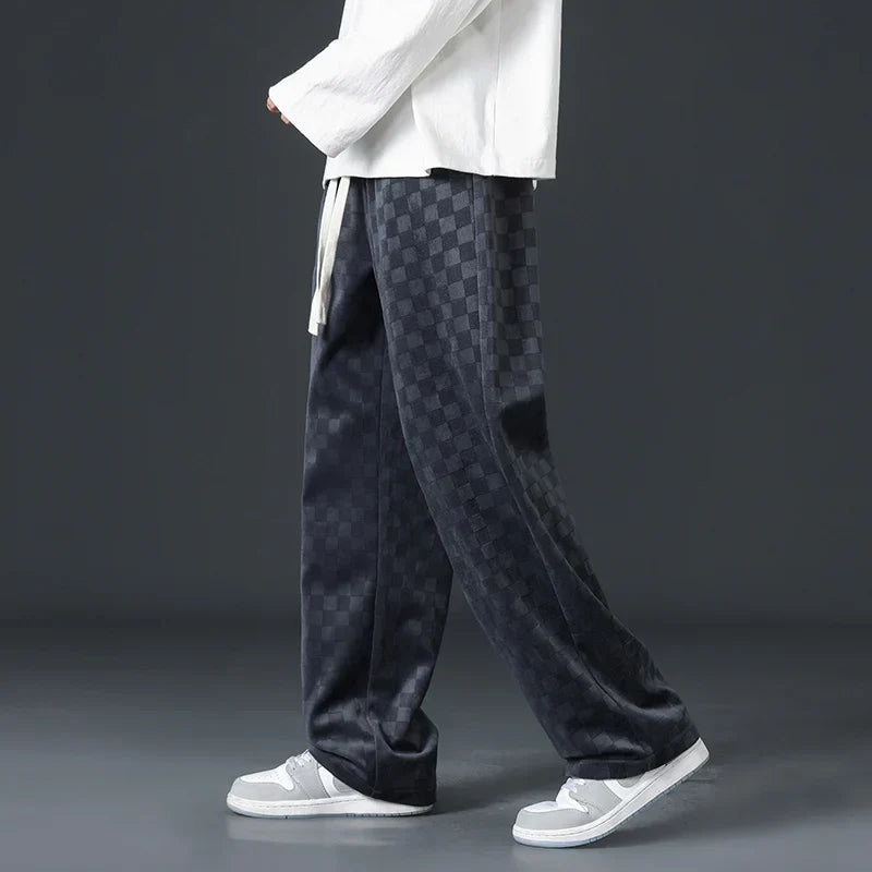 Brynhild | Karierte Cord-Sweatpants für Herren