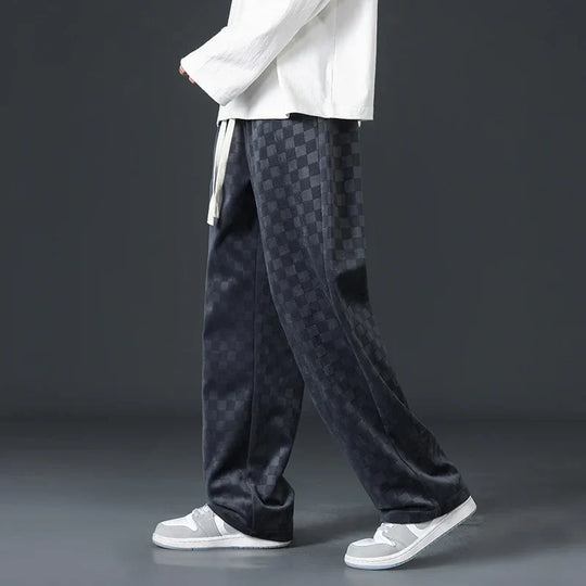 Brynhild | Karierte Cord-Sweatpants für Herren