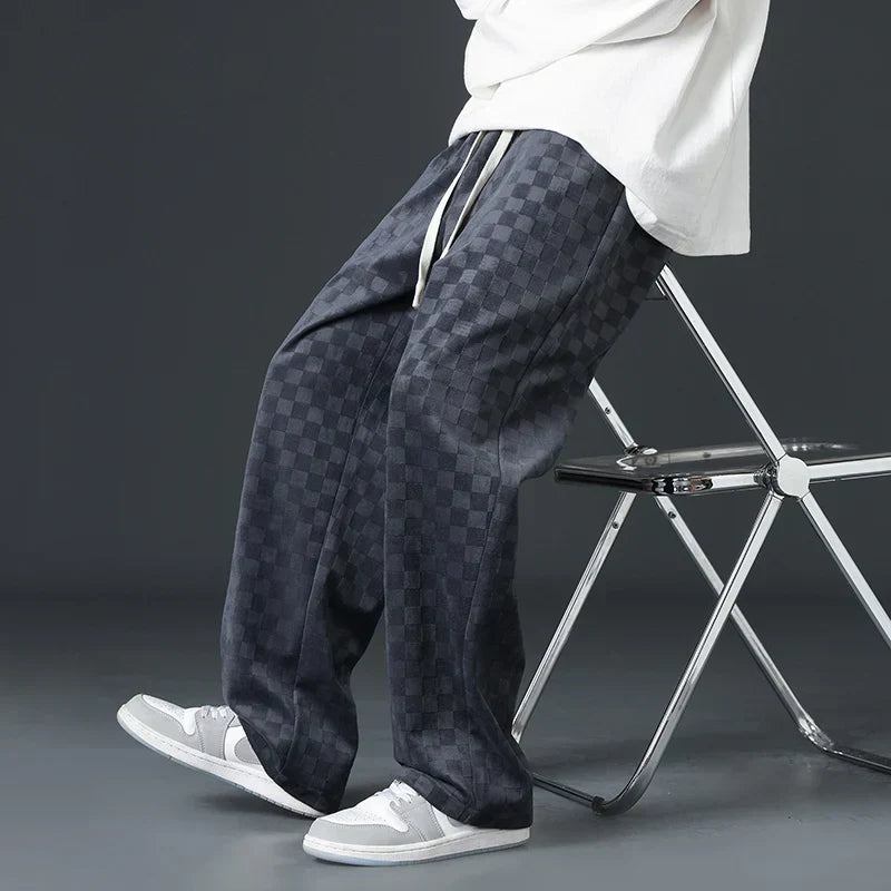 Brynhild | Karierte Cord-Sweatpants für Herren