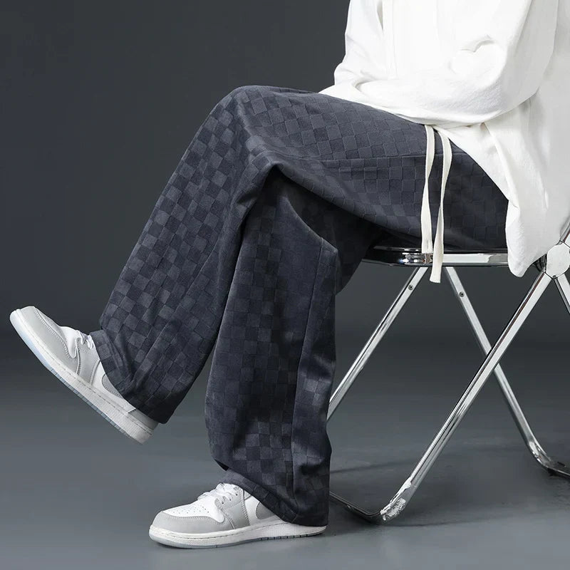 Brynhild | Karierte Cord-Sweatpants für Herren