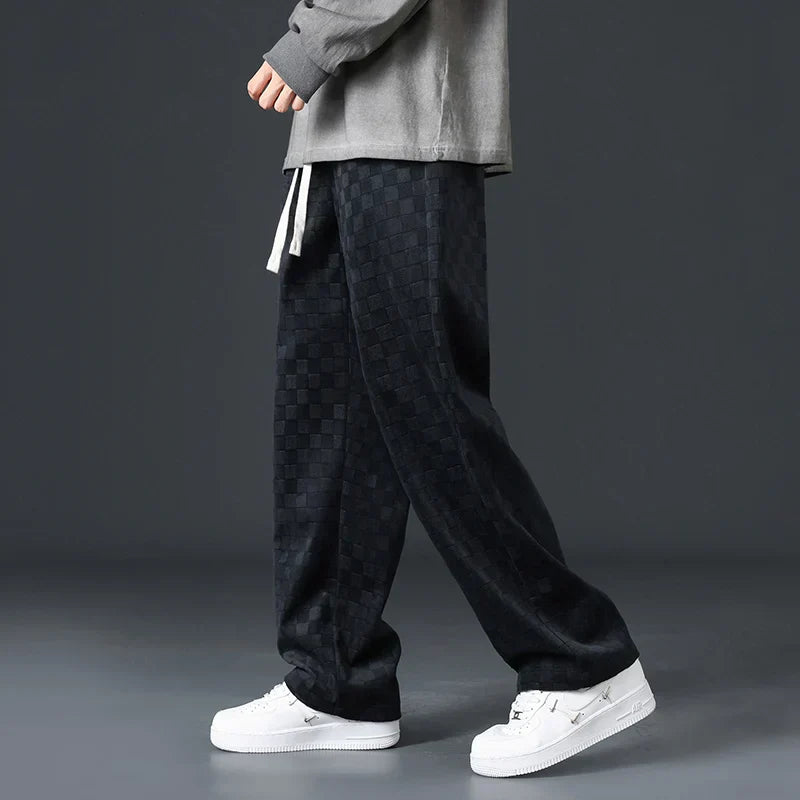 Brynhild | Karierte Cord-Sweatpants für Herren