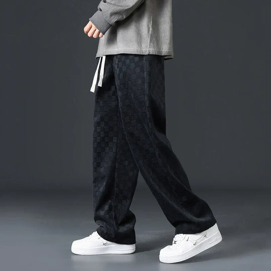 Brynhild | Karierte Cord-Sweatpants für Herren