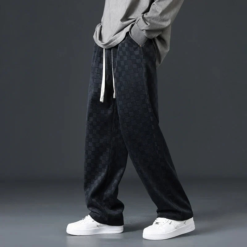 Brynhild | Karierte Cord-Sweatpants für Herren