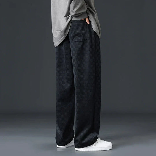 Brynhild | Karierte Cord-Sweatpants für Herren