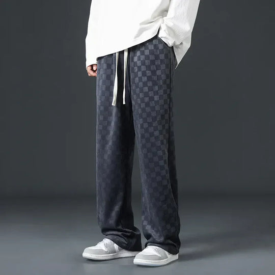 Brynhild | Karierte Cord-Sweatpants für Herren