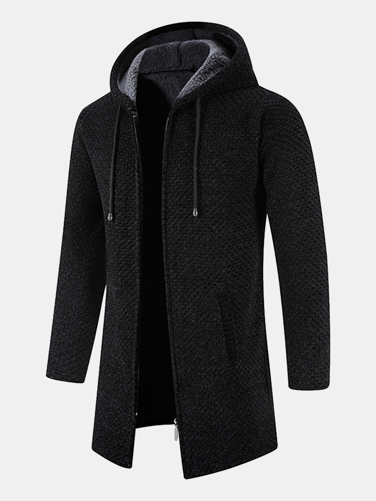 Buckhardt | Langer Strick-Hoodie für Herren