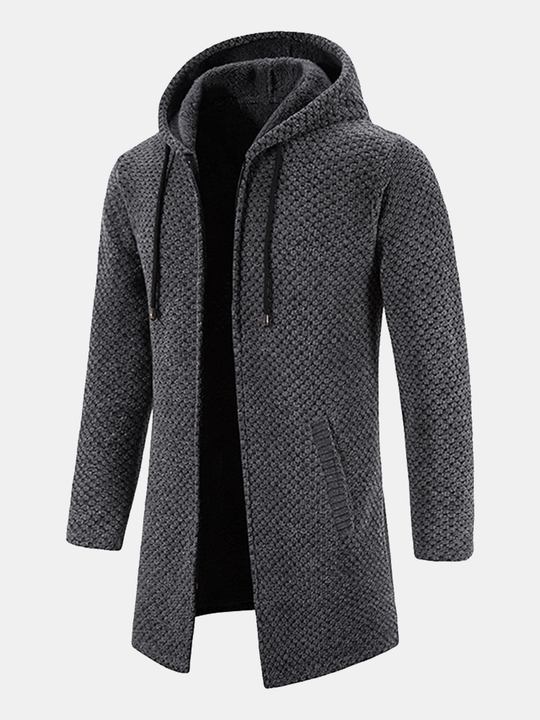 Buckhardt | Langer Strick-Hoodie für Herren
