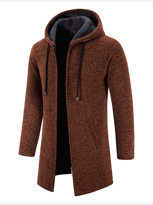 Buckhardt | Langer Strick-Hoodie für Herren