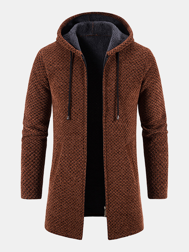 Buckhardt | Langer Strick-Hoodie für Herren