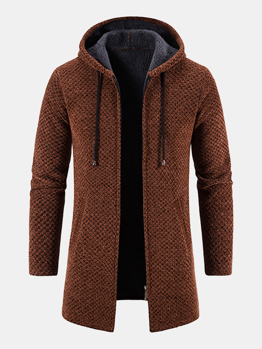 Buckhardt | Langer Strick-Hoodie für Herren