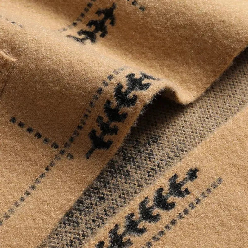 Burghard | Gemusterter Strickcardigan für Herren