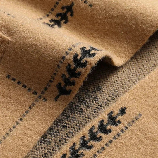 Burghard | Gemusterter Strickcardigan für Herren