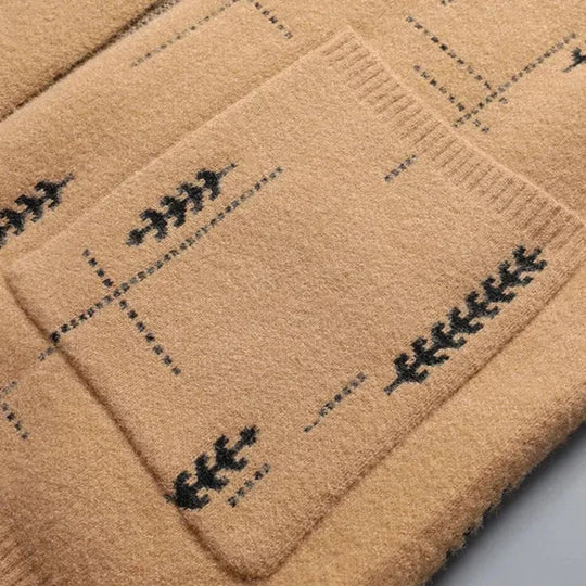 Burghard | Gemusterter Strickcardigan für Herren
