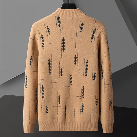 Burghard | Gemusterter Strickcardigan für Herren