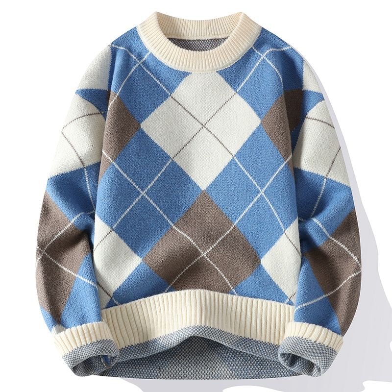 Caesar | Kariertes Strickpullover für Herren