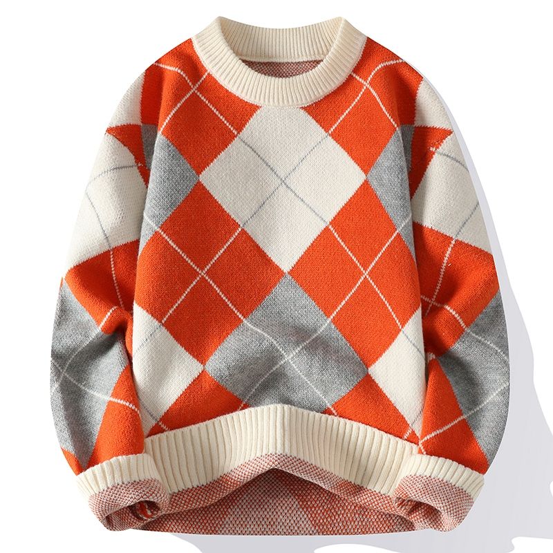 Caesar | Kariertes Strickpullover für Herren