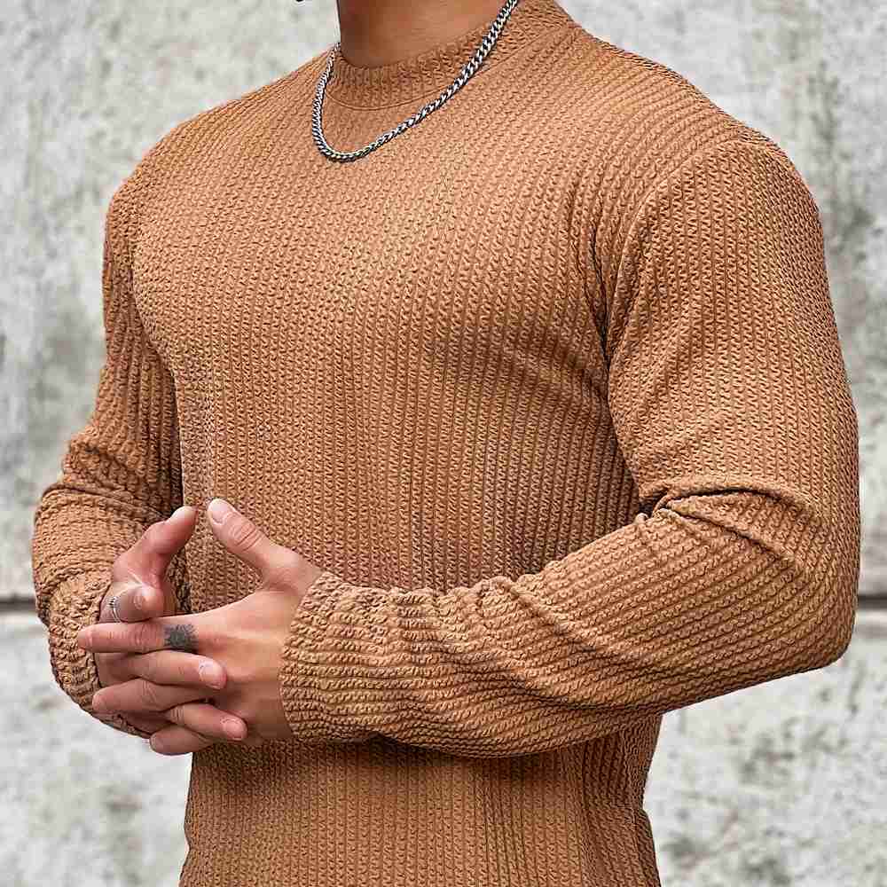 Caius | Rundhals Strickpullover für Herren