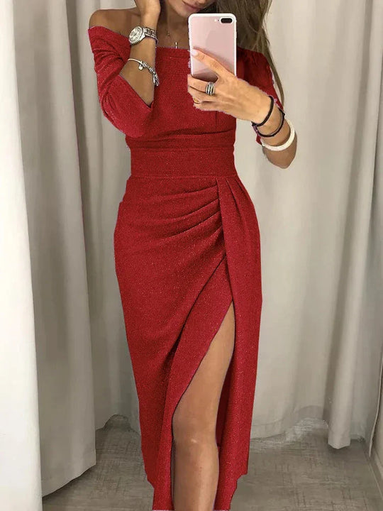 Carline | Funkelndes Off-Shoulder Kleid für Damen