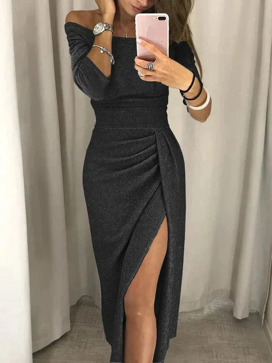 Carline | Funkelndes Off-Shoulder Kleid für Damen