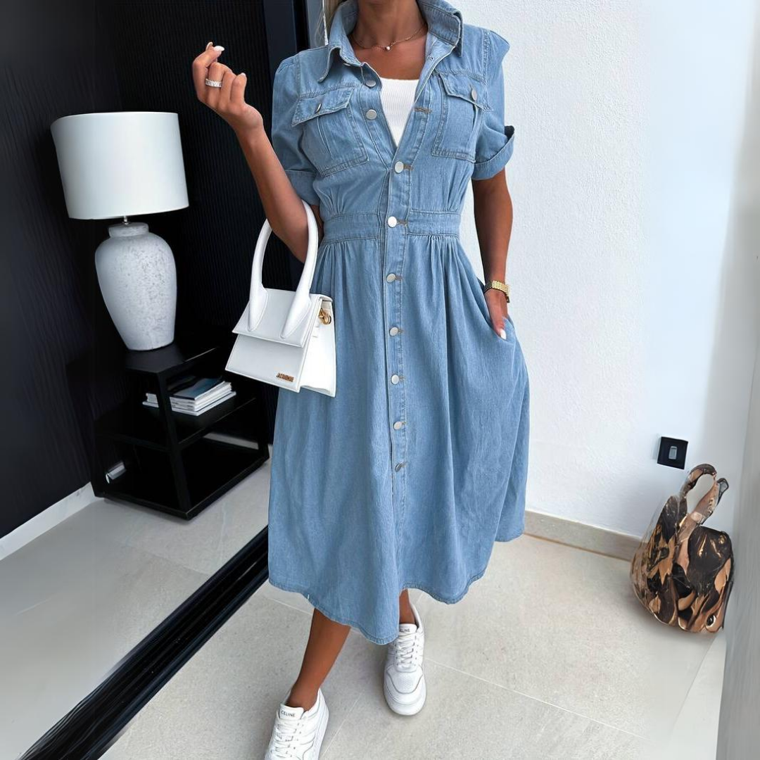 Carola | Trendiges Denim-Kleid für Damen