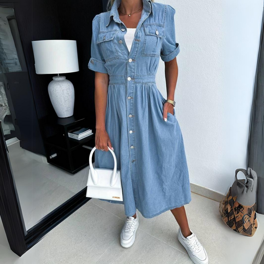 Carola | Trendiges Denim-Kleid für Damen