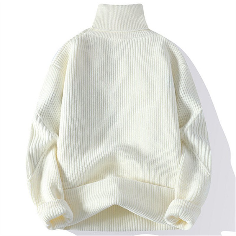 Caspar | Gemusterter Rollkragenpullover für Herren