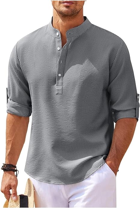 Casual Baumwolle Shirt mit relaxed fit für Herren