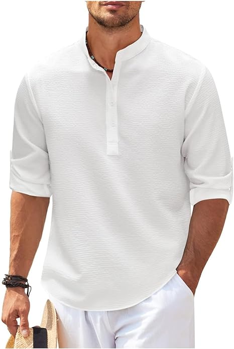 Casual Baumwolle Shirt mit relaxed fit für Herren