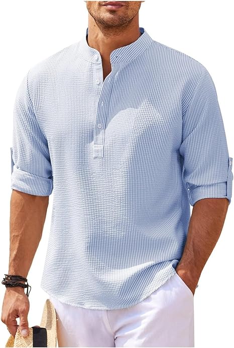 Casual Baumwolle Shirt mit relaxed fit für Herren